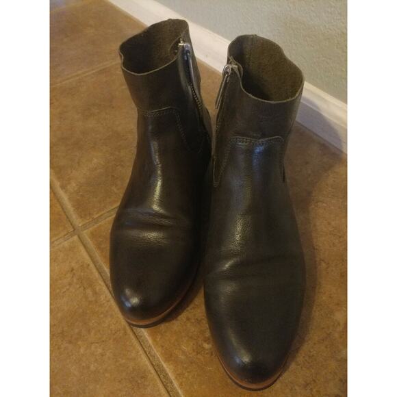 SHABBIES Amsterdam Leather Ankle Boots Size 36 US 5-5.5 - Picture 9 of 12